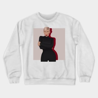 Kylie Jenner. Red and Black. Crewneck Sweatshirt